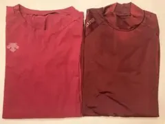 アンダーシャツ2枚セット　エンジ　160
