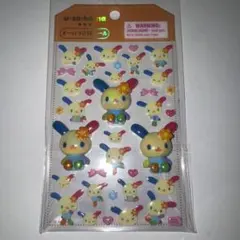 【サンリオ】ウサハナ オーロラ立体シールのサムネイル