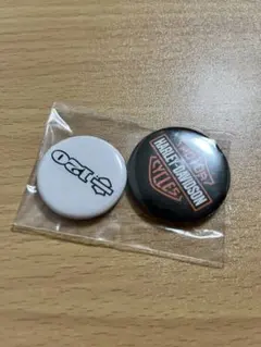 【HARLEY-DAVIDSON】缶バッジ 2個セット　ハーレーダビットソンのサムネイル