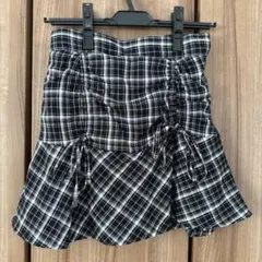 Lovetoxic ラブトキ　ブラック・ホワイト チェックスカート