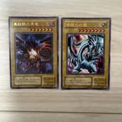遊戯王　ブルーアイズホワイトドラゴン　レッドアイズブラックドラゴン　2枚セット