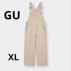 【da41】GU デニムサロペット ストレートパンツ XL オーバーオール