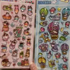 しんちゃん立体水晶シール 3枚セット（おまけ1枚）　最終値下げ