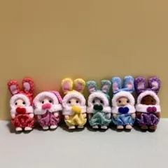 シルバニアファミリー 赤ちゃんカラフルウサギコスチューム 6種コンプリートセット