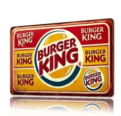70年代　バーガーキング　旧ロゴ x ハーゲンダッツ　ライトアップ　看板　店舗用 70年代 バーガーキング 旧ロゴ x ハーゲンダッツ ライトアップ