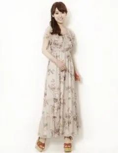 【新品タグ付き】レストローズ フェイドローズ マキシワンピース