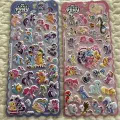マイリトルポニー　ぷくっとシール　２セット　ぷっくりシール　シール交換