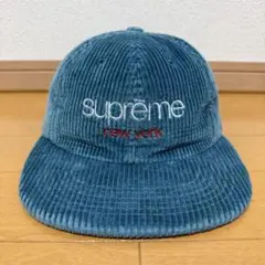 Supreme Waffle Cord Classic Logo 6-Panel