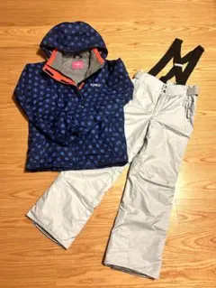 IGNIO 水玉柄 スキーウェア 上下セット Sサイズ