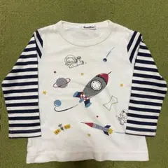 familiar 100cm 男の子 ファミちゃんロケット ロンT