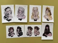 teatea 様 ステッカー まとめ売り 国内作家 人物ステッカー コラージュ