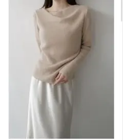 新品未使用　maison celon ニット　ベージュ　値下不可　即日発送