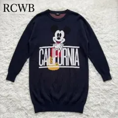 【限定】RCWB ディズニー ミッキー ニット パーカー ワンピース 紺 Y2Kのサムネイル