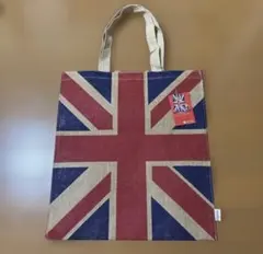 【新品・タグ付】イギリス直輸入 ユニオンジャック ジュートバッグ エコバッグ 麻のサムネイル