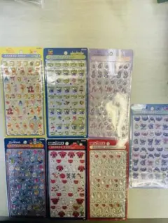 正規品 ディズニーボンボンドロップシール ミニ 7種類セット