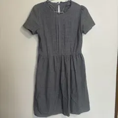 【earth music&ecology】清楚系★チェック柄　ワンピースS　膝丈