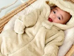 Sweet　Mommyくまさんジャンプスーツおくるみ