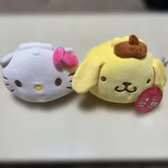 ハワイ　キティ　ポムポムプリン　ぬいぐるみセット