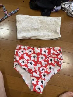 フラワープリント セパレート水着