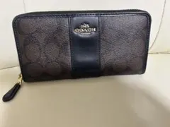 【COACH】コーチ 長財布 ブラウン レザー メンズ レディース ウォレット