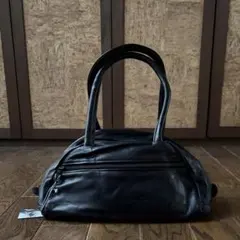 Jas M.B. レザーボストンバッグ ネイビー Jas M.B. ジャスエムビー(Jas-M.B.) スモールウィングス