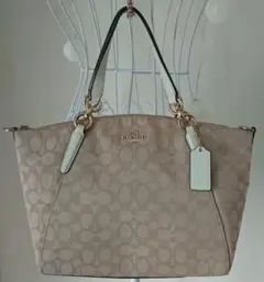 ◆美品◆COACH コーチ ショルダー&トートバッグ 2way シグネチャー
