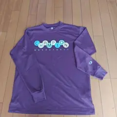 Champion バスケットボール ロングスリーブTシャツ パープル