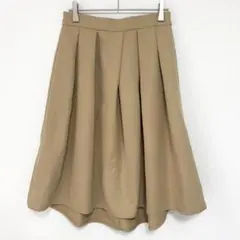 ロペピクニック タックフレアスカート ウエストゴム 綺麗め　上品　シンプル　無地