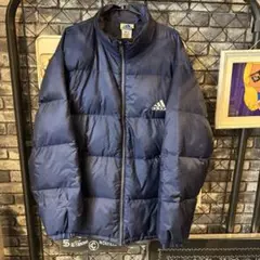 adidas ヴィンテージ ダウンジャケット 袖リペア済