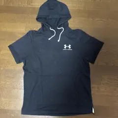 Under Armour ブラック フード付きTシャツ XL