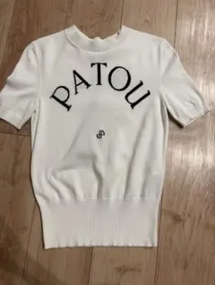 PATOU 半袖ニット ホワイト Sのサムネイル