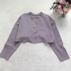 グレイル 長袖ショート丈カーディガン レディース トップス クロップド シンプル