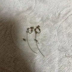 ゴールド ロングチェーン イヤリング