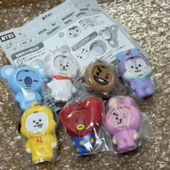 ④ BT21 フォトフレームマスコット 7 種　コンプリート　ガチャ