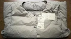 無印良品XLライトベージュ　ノーカラーダウンベスト　無印良品　新品