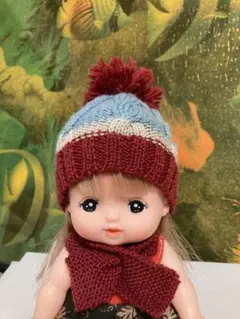 メルちゃんニット帽子　単品3色タイプ