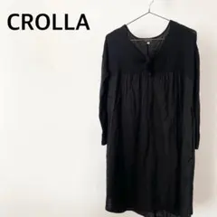 CROLLA クローラ　ブラック　切り替え　チュニック　トップスのサムネイル