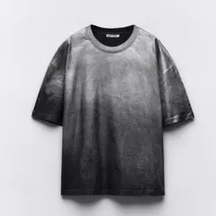 【新品未使用】ZARA ザラ メタリックTシャツ オーバーサイズTシャツ