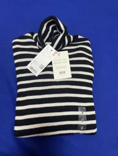 UNIQLO エクストラファインメリノリブタートルネックセーターS