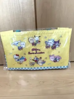 ちいかわ×サンリオキャラクターズ　レジかごバッグ　イエロー