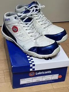 『中古』76 ／Lubricants 安全靴／WHITE/BLUE 27cmのサムネイル
