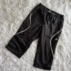 クリマプルーフ アダィダス クロップド丈 ブラック L パンツ ジャージ 7分丈