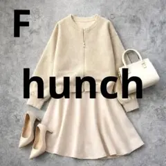 n374【hunch】ジャガード編ジップショートカーディガン ブルゾン ラメのサムネイル