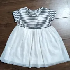 birthday party ボーダー チュール ワンピース 70cmのサムネイル