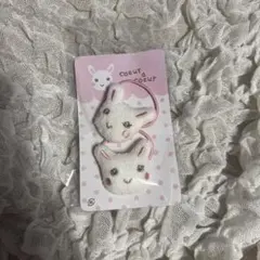 쾨르 아 쾨르 토끼 모티프 헤어 엘라스틱 2개 세트