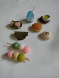 フィギュア　和菓子とお茶とかき氷