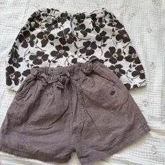 petit main 他120cm ハーフパンツ 2枚組