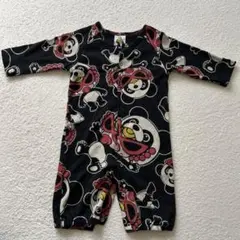 ヒスミニ パンダ ロンパース FREEサイズ