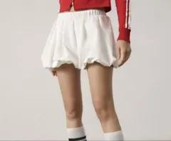 shein シーン　バルーンスカート　セット　ブラック　ホワイト