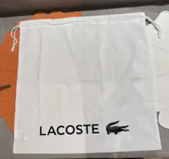 LACOSTE 巾着袋 ショップ袋 ホワイト